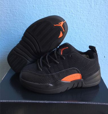 kid air jordan 12 low top shoes-002